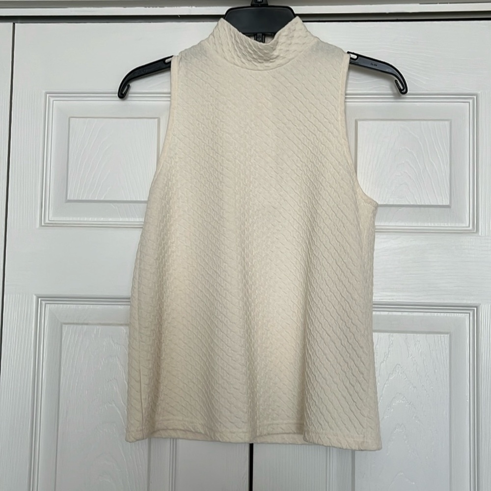 Cream colored button top